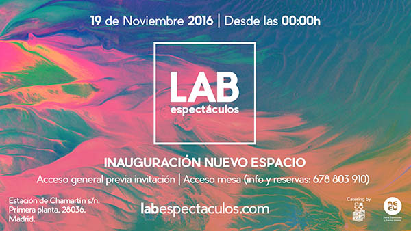 LAB, un espectacular y nuevo espacio, abre sus puertas en Madrid este próximo sábado