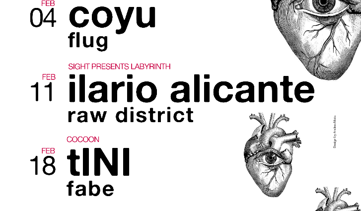 Coyu, Ilario Alicante, tINI y Chris Liebing protagonistas de Sight en febrero