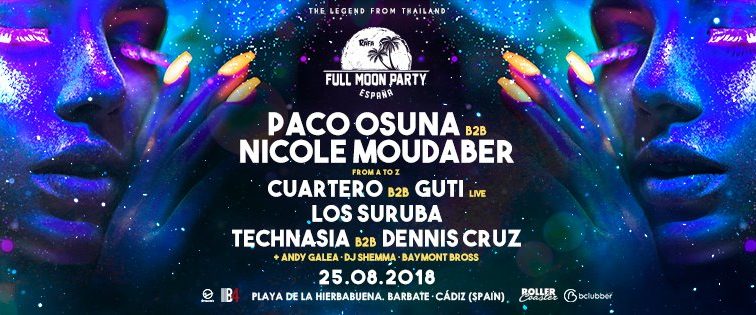 Concurso: 2 entradas dobles Full Moon Party España