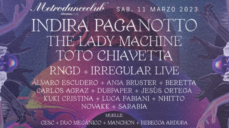 Indira Paganotto se presenta como cabeza de cartel para la próxima de Metro Dance Club