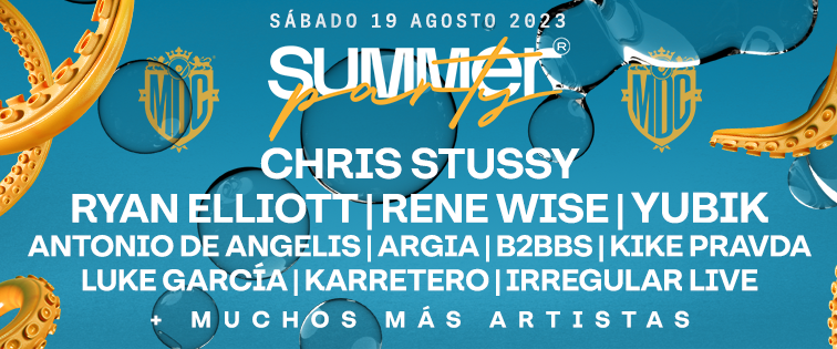 Cartel completo de la Summer Party, la fiesta más grande de Metro Dance Club